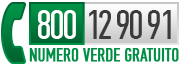 Chiama il Numero Verde Gratuito 800 12 90 91